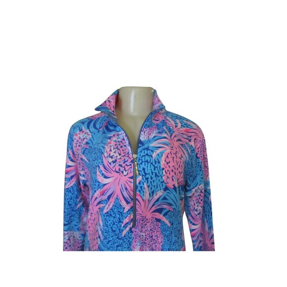 Lilly Pulitzer NWT UPF 50+ Skipper Tropical Pineapple Dress Sz M - Picture 2 of 10